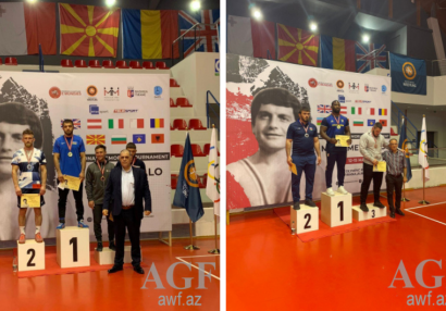 Azərbaycan güləşçilərindən Albaniyada 2 medal