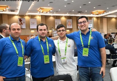 Шахматная олимпиада: Мужская сборная Азербайджана сыграла вничью с Турцией