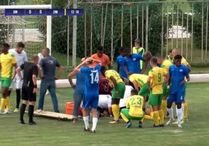 Moldova çempionatında qorxulu anlar: futbolçu komaya düşdü - VİDEO