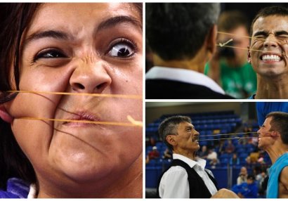 Qulaqla balıq tutan olimpiyaçılar - VİDEO