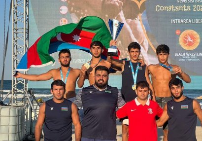 Azərbaycan güləşçilərindən dünya çempionatında 4 qızıl medal