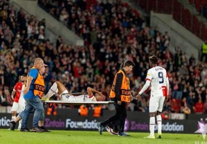 Slovakiyalı futbolçu millimizlə oyun ərəfəsində zədələndi