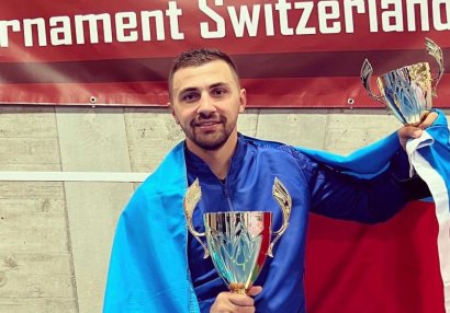 Azərbaycan karateçilərindən İsveçrədə 3 qızıl medal