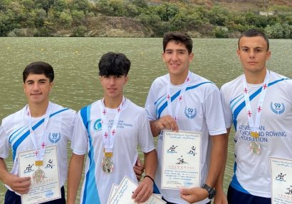 Azərbaycan avarçəkənlərindən Gürcüstanda 4 medal