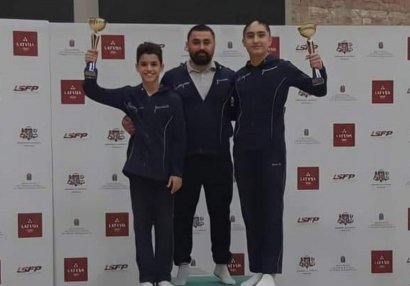 Gimnastlardan Latviyada qızıl medal