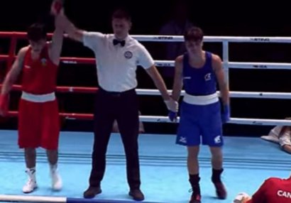 Азербайджанский боксер одержал очередную победу на чемпионате мира