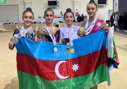 Bədii gimnastlarımız Tbilisidə 25 medal qazandı