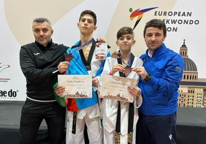 Taekvondoçularımızdan Avropa birinciliyində daha 2 medal