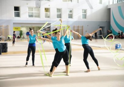 Çexiyalı gimnastlar Bakıda