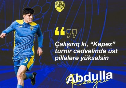 “Kəpəz”in futbolçusu: “Məqsədimiz derbidə üç xal qazanmaqdır”
