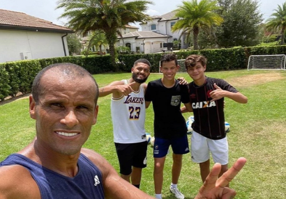 Rivaldonun oğulları Portuqaliyada komanda yoldaşı oldular - FOTO