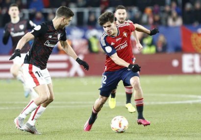 İspaniya Kuboku: “Osasuna”dan ilk oyunda çətin qələbə