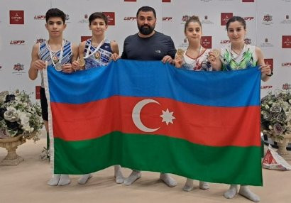 Azərbaycanlı gimnastlardan Riqada 4 medal