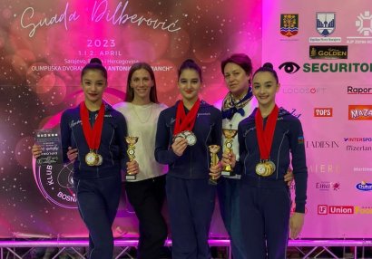 Gimnastlarımızdan Sarayevoda 15 medal