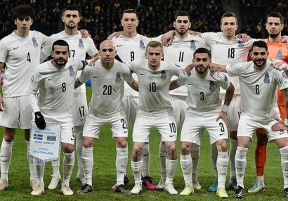Azərbaycan millisi FIFA reytinqində 3 pillə gerilədi