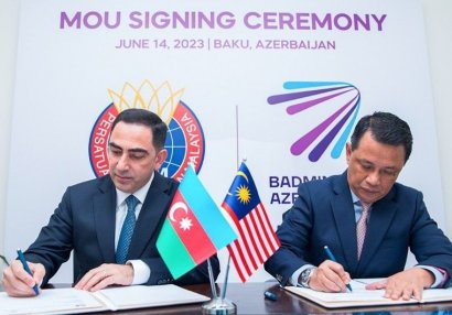 ABF-lə Malayziya Badminton Federasiyası arasında əməkdaşlıq memorandumu imzalandı