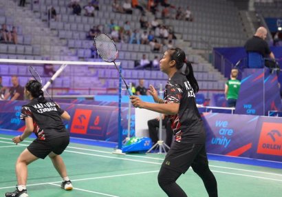 Avropa Oyunları: Xanım badmintonçular da ilk görüşdə uduzdular