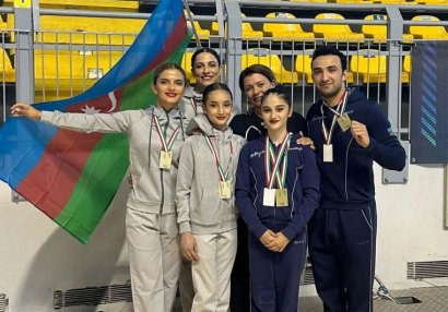 Azərbaycan gimnastlarından İtaliyada qızıl və gümüş medal