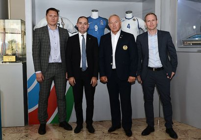 Sərxan Hacıyev Belarus Futbol Federasiyasının prezidenti ilə görüşdü