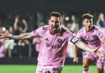Messi qol vurdu və Bekhemə kreativ jest etdi - FOTO