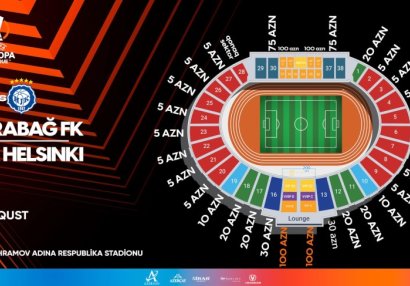 “Qarabağ”ın Avroliqa matçının biletləri satışa çıxarılır
