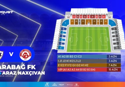 “Qarabağ”ın oyununa bilet satışı başladı