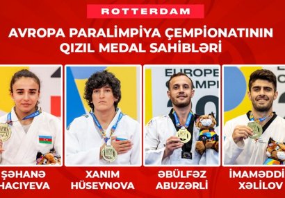 Avropa çempionatından 13 medalla