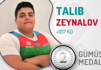Azərbaycan pauerliftinqçisi DÇ-də 2 medal qazandı
