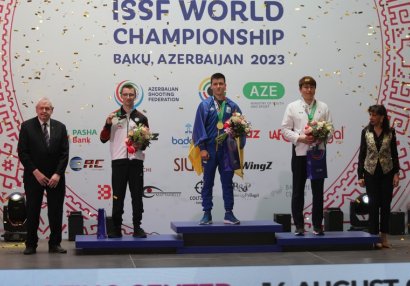 Ukraynalı atıcı Bakıda qızıl medal qazandı