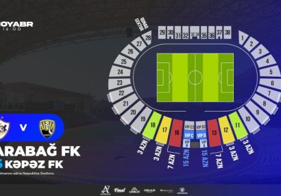 “Qarabağ”ın oyununa biletlər sabahdan satışa çıxarılır
