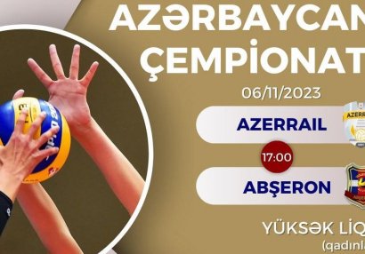 Voleybol üzrə Azərbaycan çempionatlarında açılış mərasiminin və ilk oyunun vaxtı bilindi