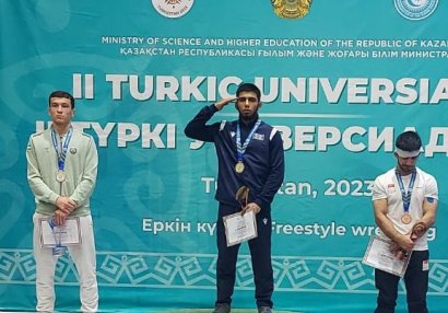 Azərbaycan güləşçilərindən Qazaxıstanda 8 medal