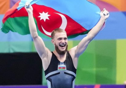 Azərbaycan gimnastı DÇ-də qızıl medal qazandı