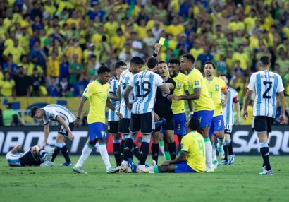 Braziliya - Argentina qarşılaşmasında qan düşdü - VİDEO
