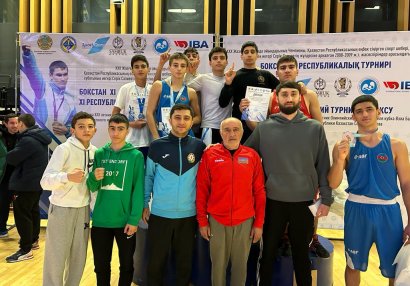 Azərbaycan boksçularından Qazaxıstanda 4 medal