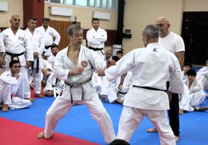 Məşhur karate ustasının rəhbərliyi ilə Bakıda seminar keçirilib