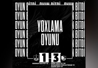 “Neftçi” yoxlama oyununda Türkiyə klubuna uduzdu