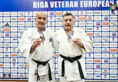 Azərbaycanın veteran cüdoçuları Avropa Kubokunda üçüncü yeri tutdular