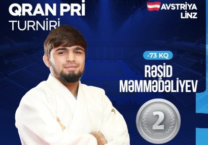 Azərbaycan cüdoçusundan qran-pridə gümüş medal