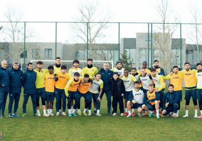 Şəhid övladı “Kəpəz”in məşqində iştirak edib