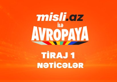 “Misli.az ilə Avropaya” – İlk tirajın nəticələri