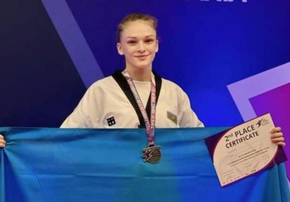 Azərbaycan taekvondoçusu klublararası Avropa çempionatında gümüş medal qazandı