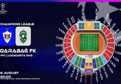 "Qarabağ" - "Ludoqorets" oyununda anşlaq gözlənilir - Neçə bilet satılıb?