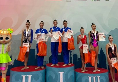 Azərbaycan gimnastları Qazaxıstanda üç medal qazandılar