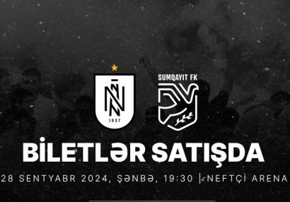 “Neftçi” “Sumqayıt”la oyuna biletlərin qiymətini endirdi