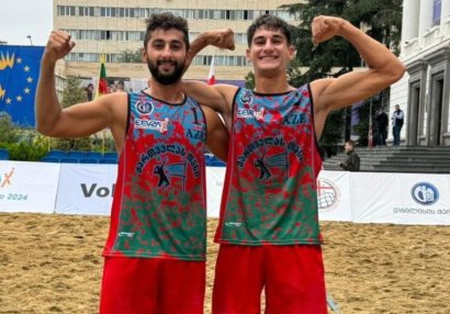 Azərbaycanın çimərlik voleybolçuları Ermənistanı məğlub etdilər