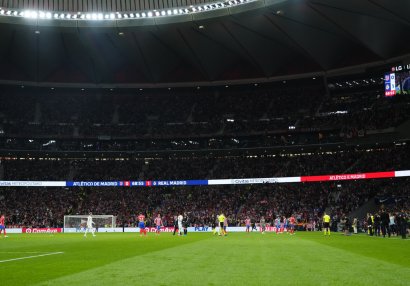 Madridin nəhəng arenası buz meydançasına çevrildi