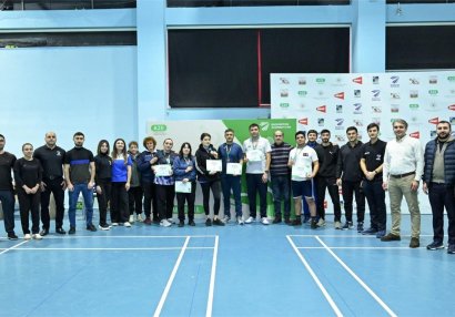 Badminton yarışının qalibləri bilindi