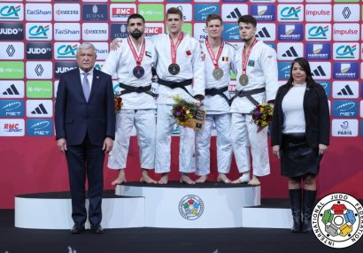 "Böyük Dəbilqə": Azərbaycan cüdoçuları 3 medal qazandılar