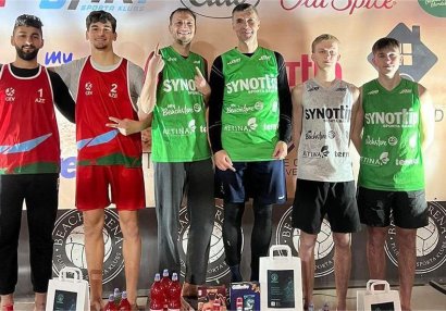 Çimərlik millimiz Latviya açıq çempionatında gümüş medal qazandı
